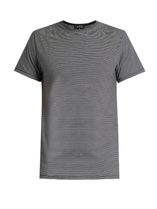 Stitch striped crew-neck T-shirt