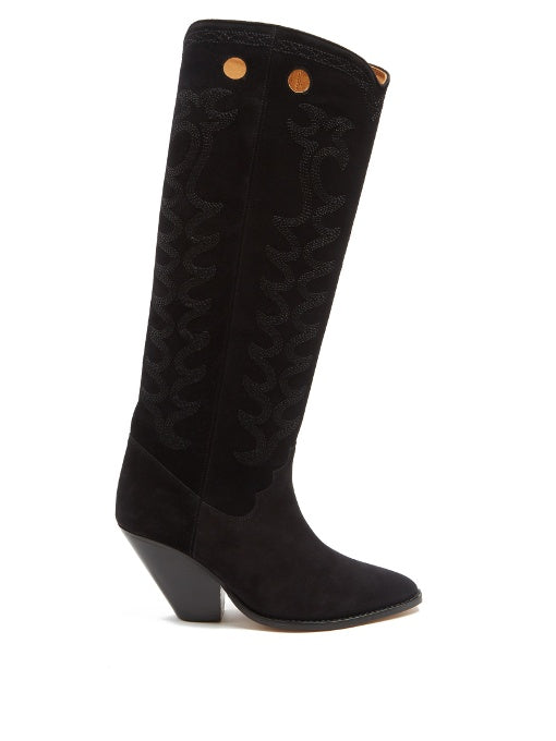 Etoile Deyita suede Western boots