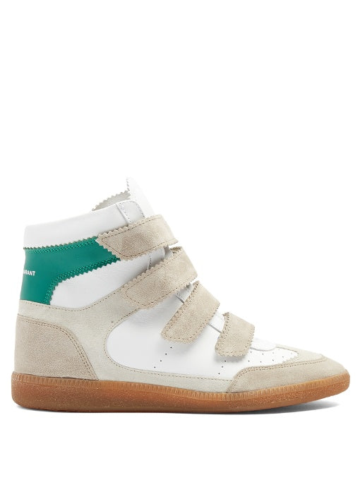 Bilsy concealed-wedge leather trainers