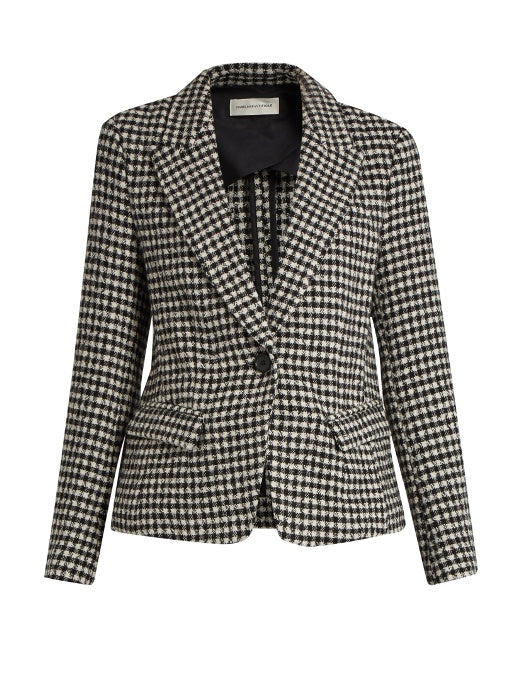 Cowens Layden hound's-tooth check jacket