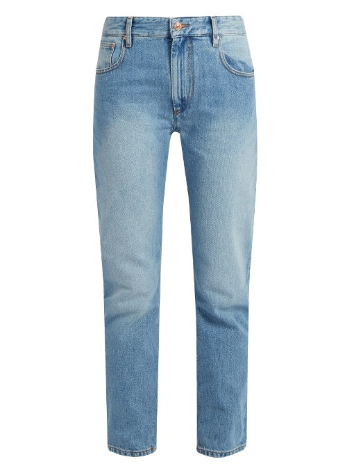 Cliff high-rise straight-leg jeans