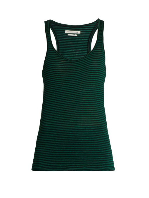 Avien linen and cotton-blend tank top