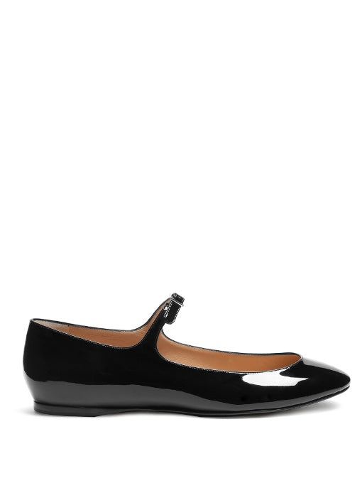 Jane patent-leather ballet flats