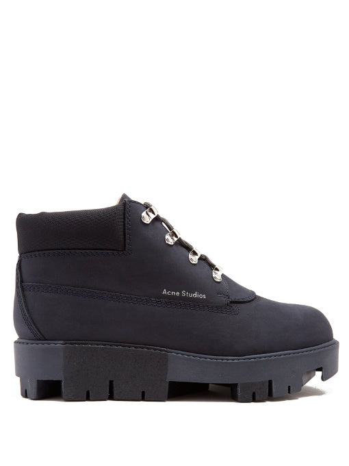 Tinne track-sole nubuck ankle boots
