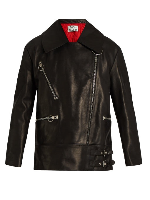 Morely oversized leather jacket
