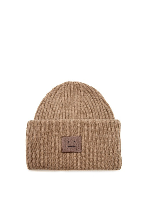 Pansy wool beanie hat
