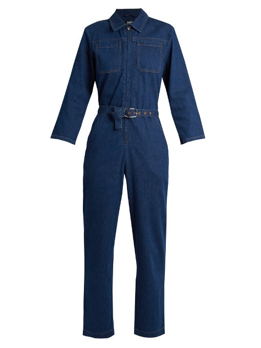 Truck cotton-denim jumpsuit