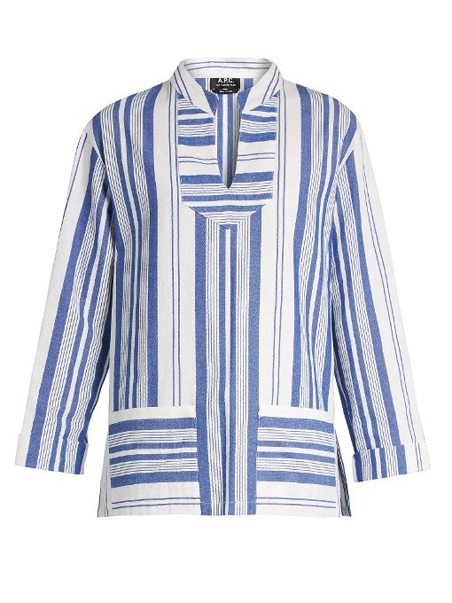 Tinos striped cotton top