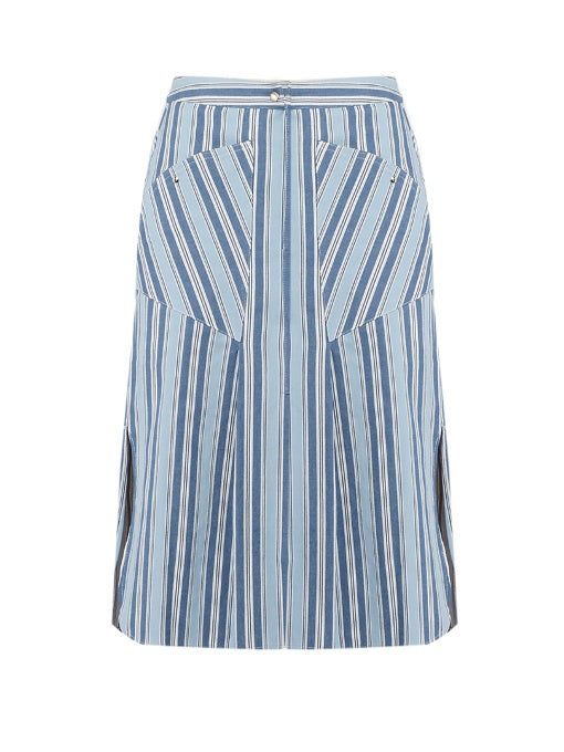 Sphery striped cotton skirt