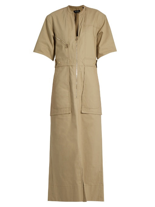 Toby cotton-twill maxi dress