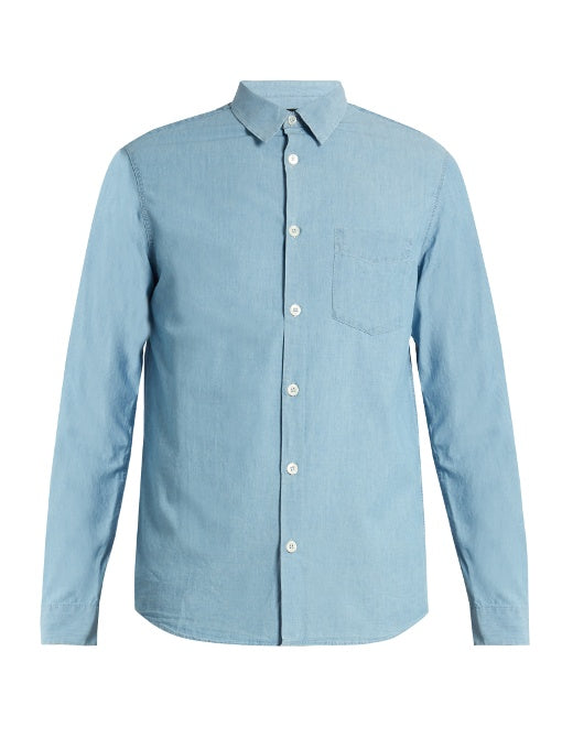 Xavier cotton-chambray shirt