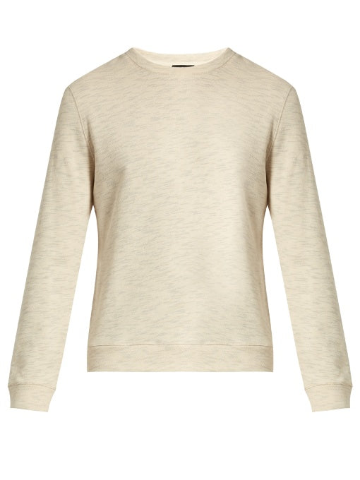 Crew-neck cotton sweatshirt