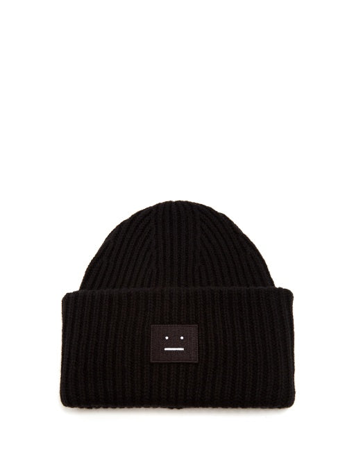 Pansy wool beanie hat