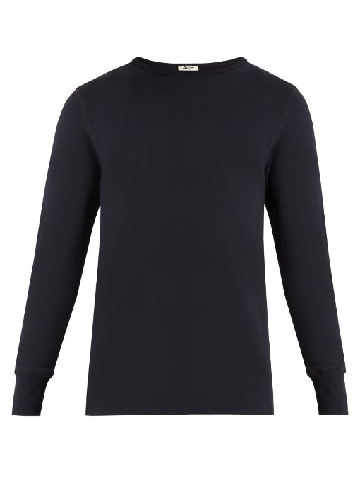 Finish crew-neck cotton-jersey sweatshirt