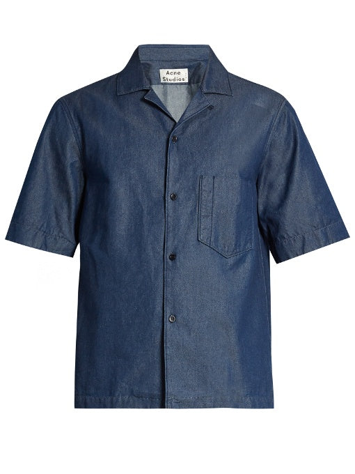 Elm short-sleeved denim shirt