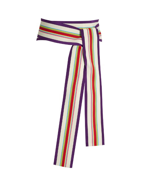 Grosgrain and silk sash