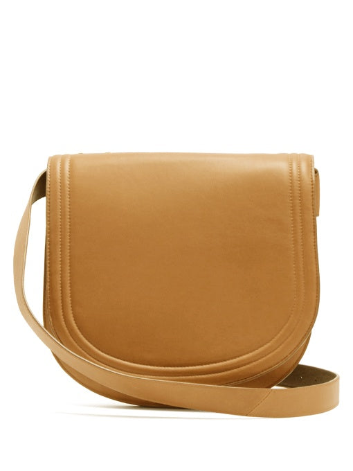 Small saddle leather cross-body bag