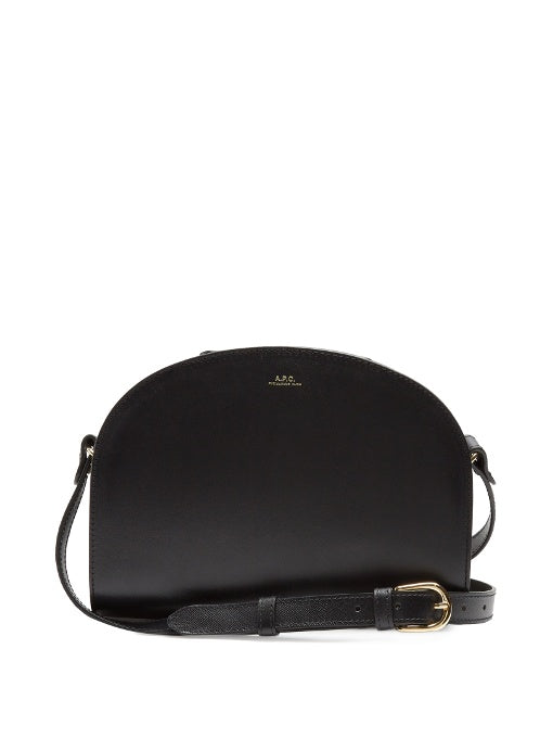 Half Moon leather cross-body bag
