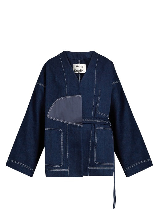 Orinda contrast-stitch denim jacket