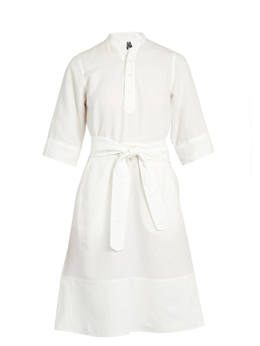 Olseon twill midi dress