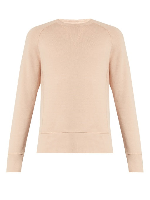 Crew-neck Japanese-jersey sweatshirt