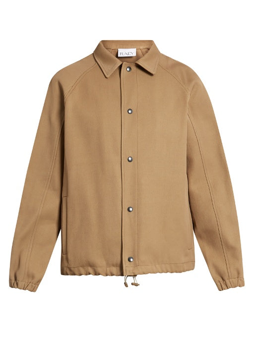 Boxy twill skater jacket
