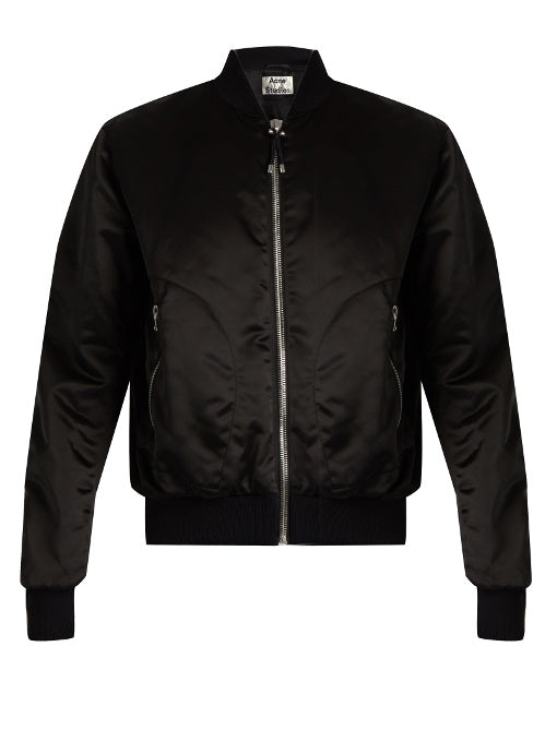 Azura satin bomber jacket