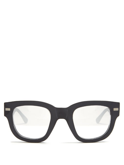 Square-frame acetate sunglasses