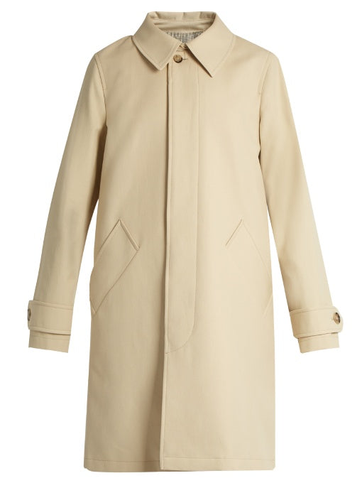 Dinard cotton and wool-blend coat
