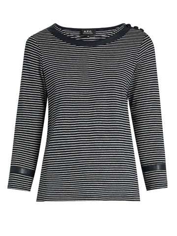 Cobob striped cotton-jersey T-shirt
