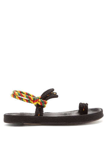 Eydma plaited-canvas sandals