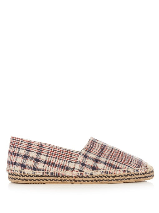 Etoile Canaee checked canvas espadrilles
