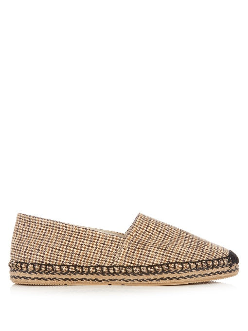 Etoile Canaee checked canvas espadrilles