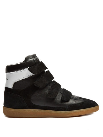 Bilsy concealed-wedge leather trainers