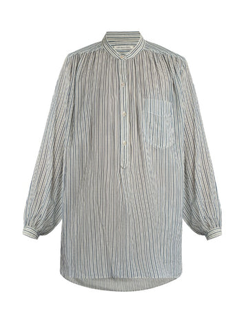 Jana striped cotton-gauze shirt