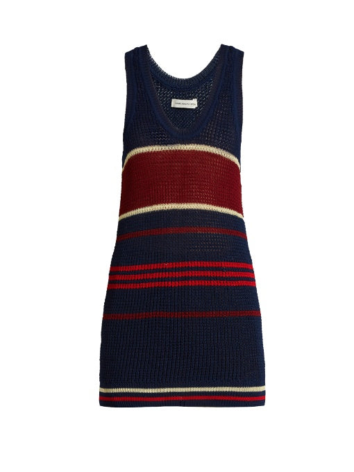 Dully striped knit tank top