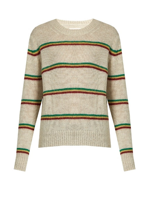 Goya striped wool-blend sweater