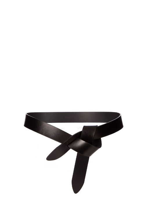 Lecce leather knot waist belt