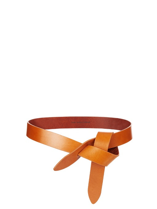 Lecce leather knot waist belt