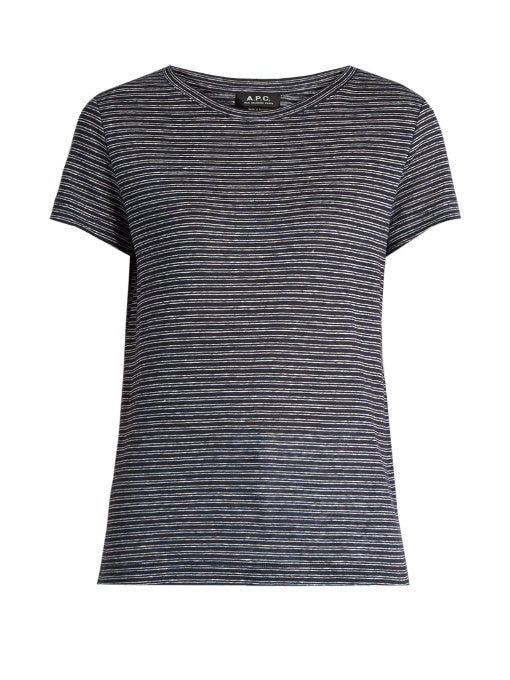 Lilo striped linen-jersey T-shirt