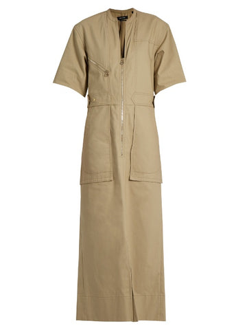 Toby cotton-twill maxi dress