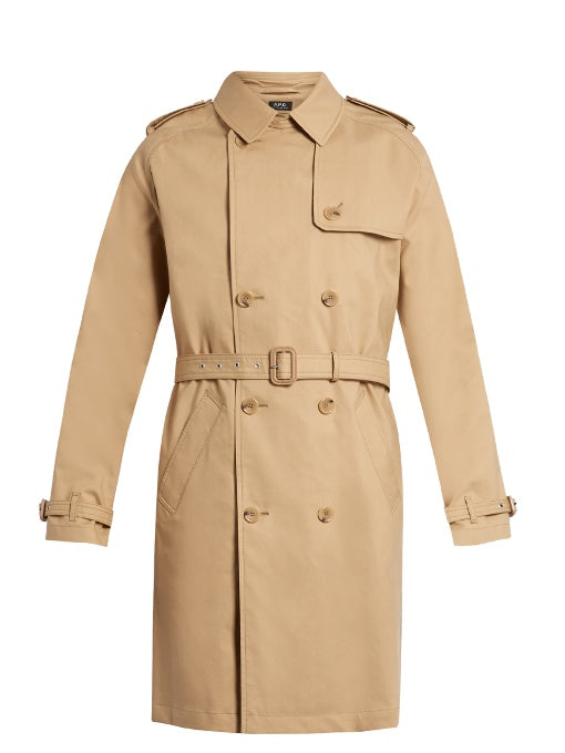 Vavin water-resistant cotton trench coat