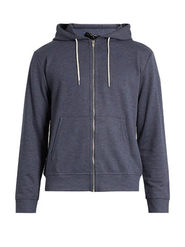 Zip-through hooded sweatshirt