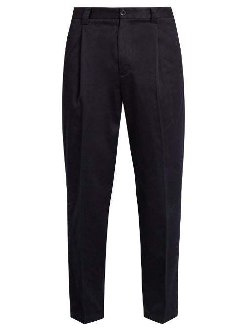Abram slim-leg cotton-blend trousers