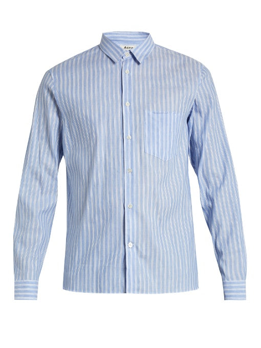 York linen-blend chambray shirt