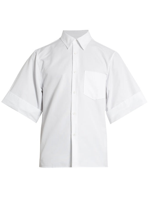 Birch short-sleeved cotton shirt