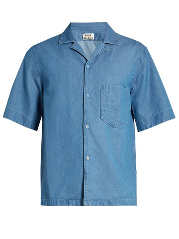 Elm short-sleeved denim shirt