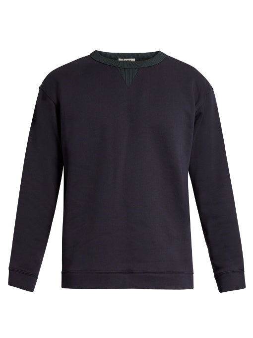 Field bi-colour cotton-jersey sweatshirt