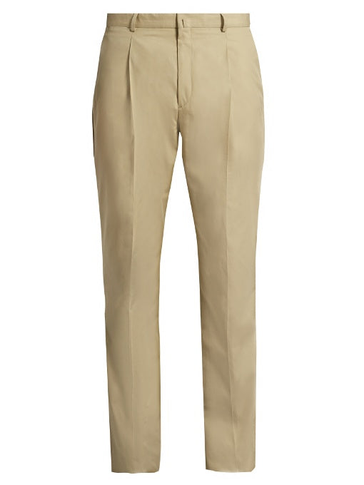 Boston wide-leg cotton trousers