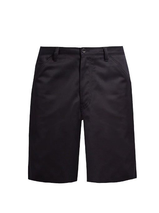 Allan wide-leg cotton-blend shorts